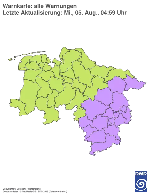 Aktuelle Wetterwarnungen für %region%