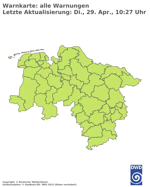 Aktuelle Wetterwarnungen für %region%