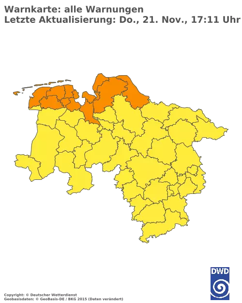 Aktuelle Wetterwarnungen für  Celle