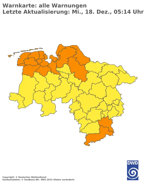 Aktuelle Wetterwarnungen für  Celle