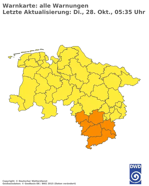 Aktuelle Wetterwarnungen für %region%