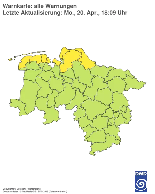 Aktuelle Wetterwarnungen für %region%