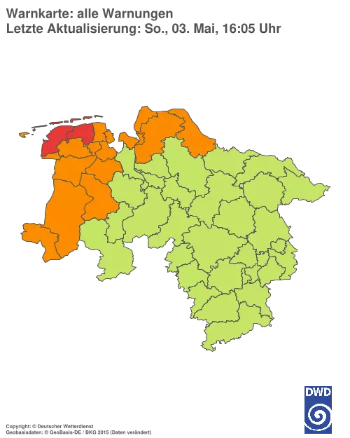 Aktuelle Wetterwarnungen für %region%