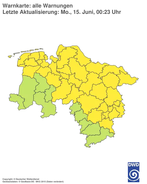Aktuelle Wetterwarnungen für %region%