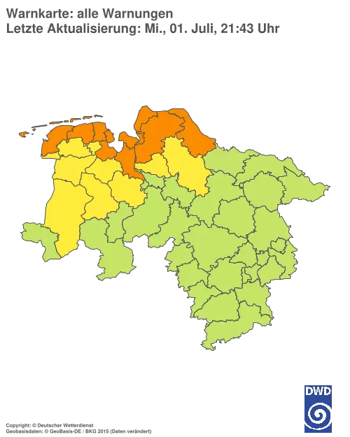 Aktuelle Wetterwarnungen für %region%