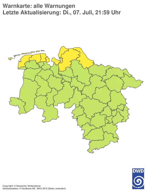 Aktuelle Wetterwarnungen für %region%