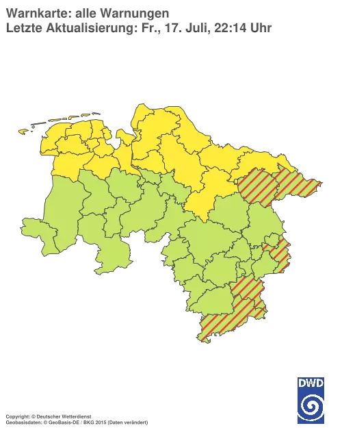 Aktuelle Wetterwarnungen für %region%