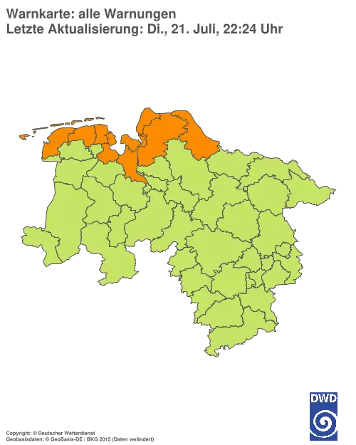 Aktuelle Wetterwarnungen für %region%