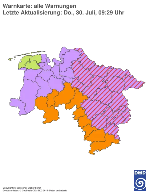 Aktuelle Wetterwarnungen für %region%