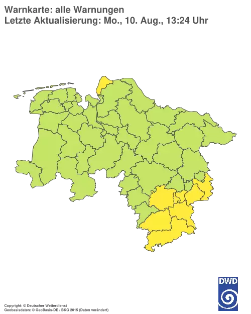 Aktuelle Wetterwarnungen für %region%