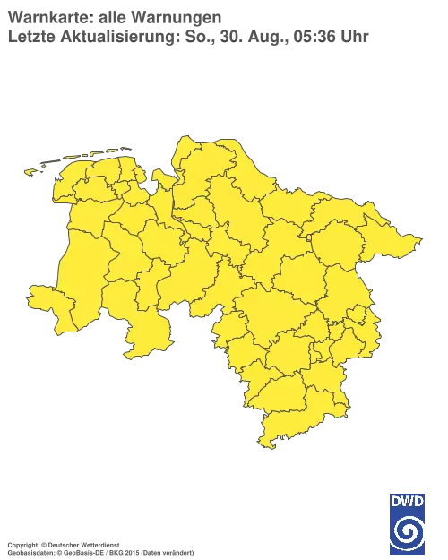 Aktuelle Wetterwarnungen für %region%