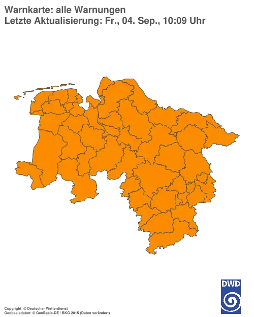 Aktuelle Wetterwarnungen für %region%