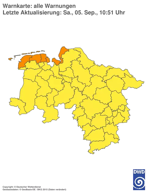 Aktuelle Wetterwarnungen für %region%
