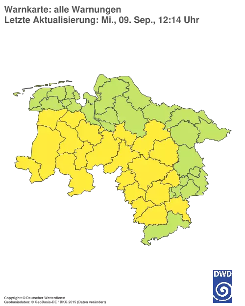 Aktuelle Wetterwarnungen für %region%